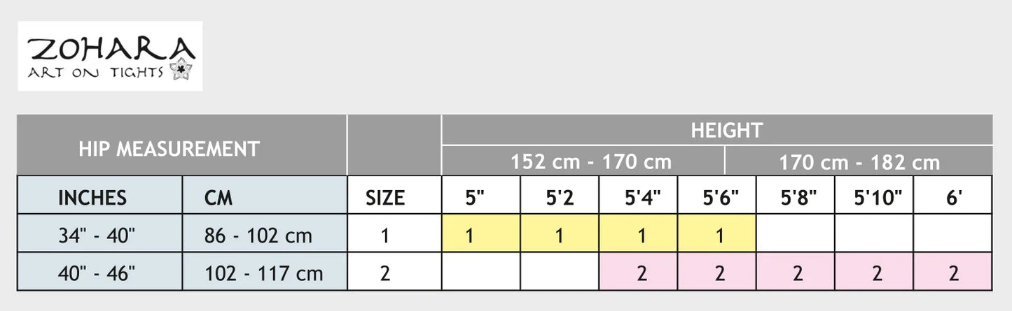 Zohara "Super Hero" Black Print Footless Tights