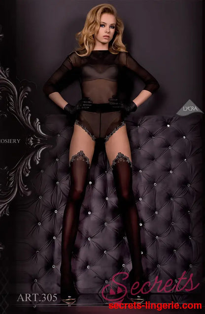 Ballerina 305 Tights Nero (Black) / Skin