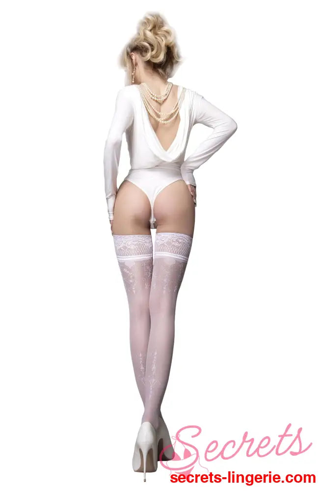 Ballerina 585 White Hold Ups