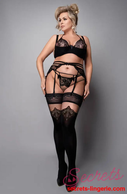 Ballerina 600 Black/Skin Hold Ups Plus