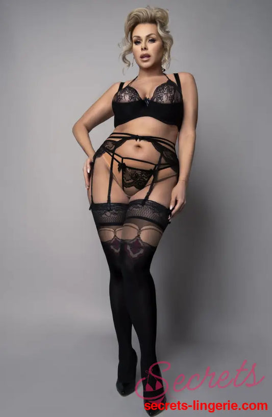 Ballerina 602 Black Hold Ups Plus