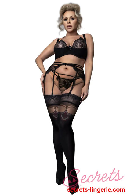 Ballerina 602 Black Hold Ups Plus