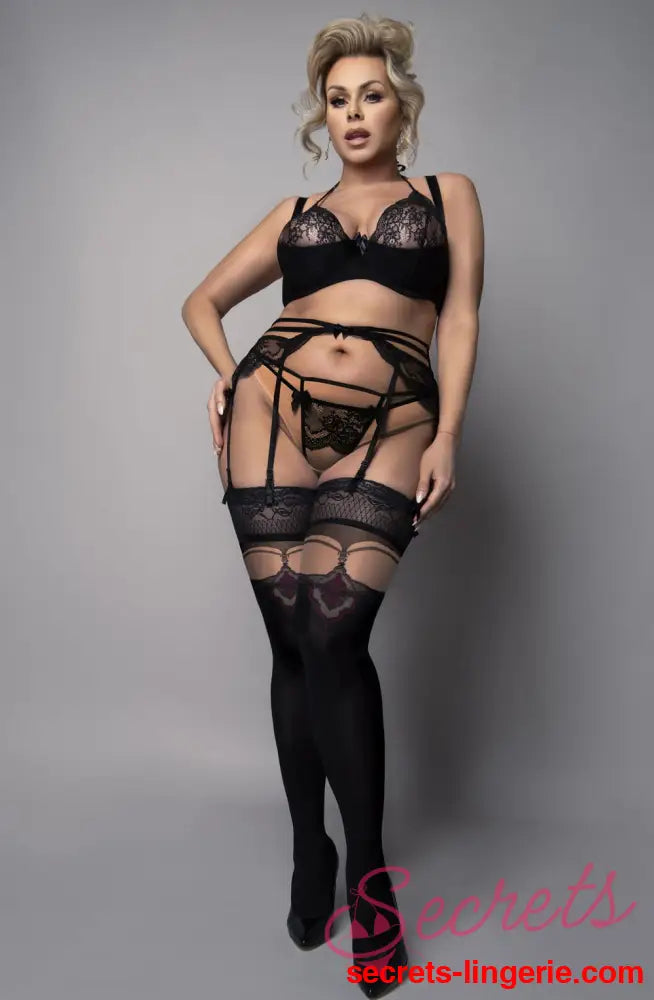 Ballerina 602 Black/Skin Hold Ups Plus