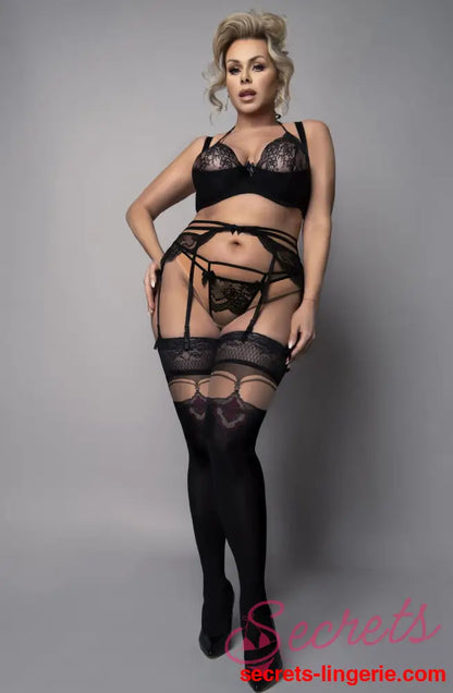 Ballerina 602 Black/Skin Hold Ups Plus