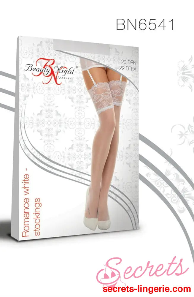 Beauty Night BN6543 Romance Stockings Cherry