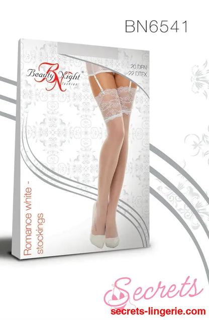 Beauty Night BN6543 Romance Stockings Cherry