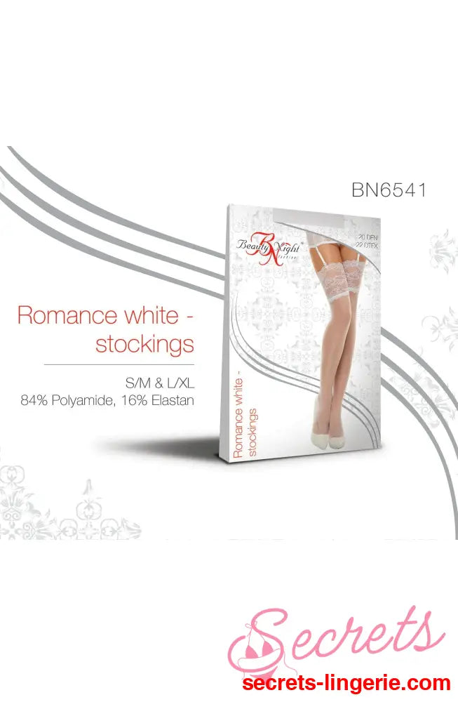 Beauty Night BN6543 Romance Stockings Cherry