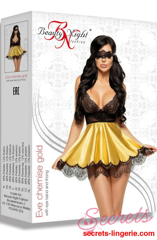 Beauty Night BN6544 Eve Chemise Gold