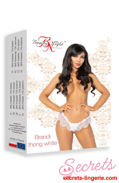 Beauty Night BN6604 Brandi Thong White