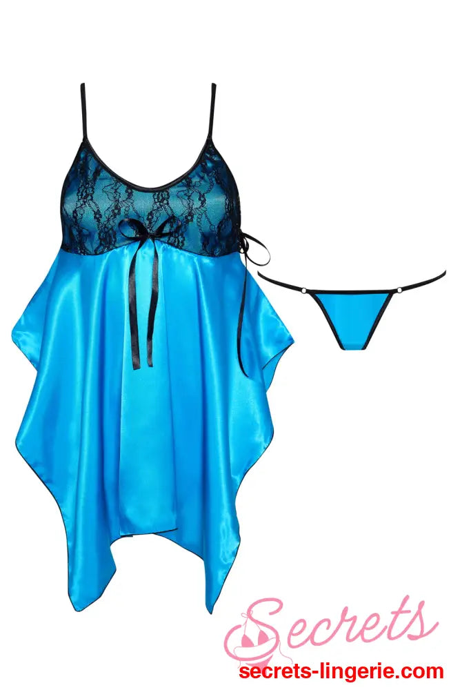 Beauty Night BN6647 Julieta Chemise Turquoise