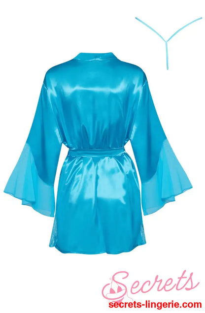 Beauty Night BN6659 Marlene Peignoir Turquoise - Turquoise / One Size (S-L)