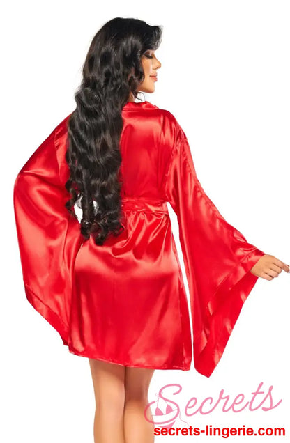 Beauty Night BN6664 Samira Peignoir Red - Red / One Size (S-L)