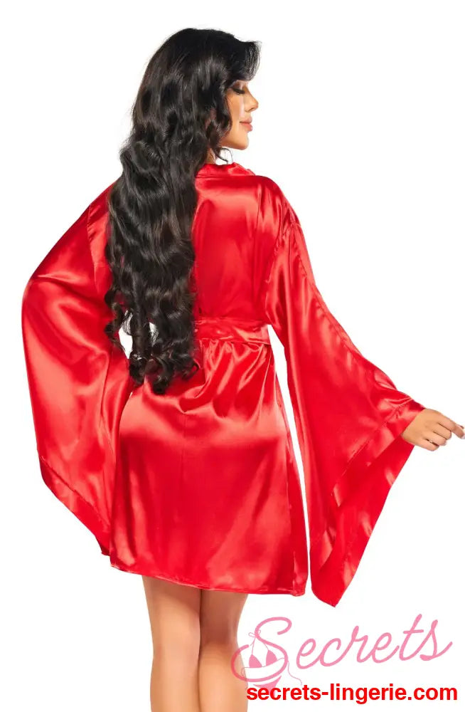 Beauty Night BN6664 Samira Peignoir Red - Red / One Size (S-L)