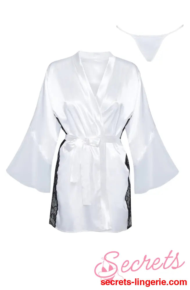 Beauty Night BN6668 Sara Peignoir White - White / One Size (S-L)