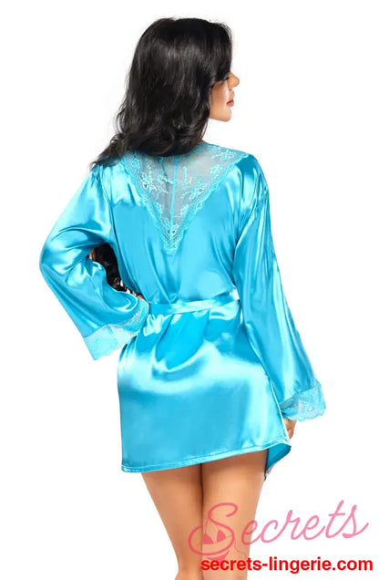 Beauty Night BN6671 Sherie Peignoir - Turquoise / One Size (S-L)