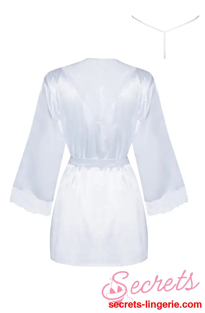 Beauty Night BN6672 Sherie Peignoir White - White / One Size (S-L)