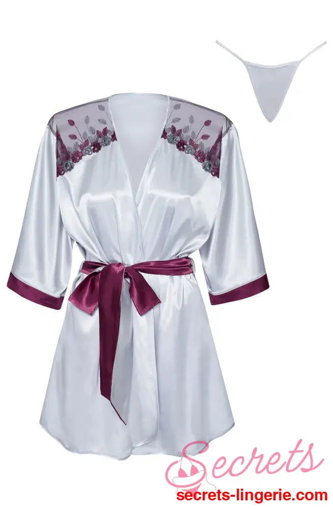 Beauty Night BN6674 Peignoir Silver - Silver / One Size (S-L)