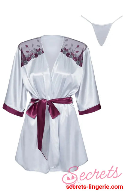 Beauty Night BN6674 Peignoir Silver - Silver / One Size (S-L)