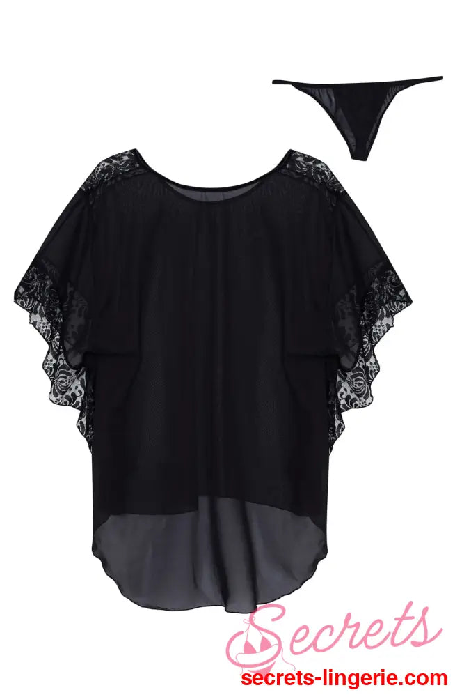 Beauty Night BN6689 Poppy Chemise - Black / One Size (S-L)