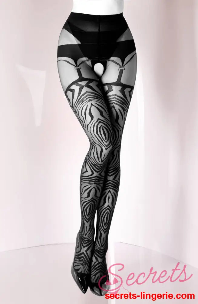Black Secret BS122 Crotchless Tights