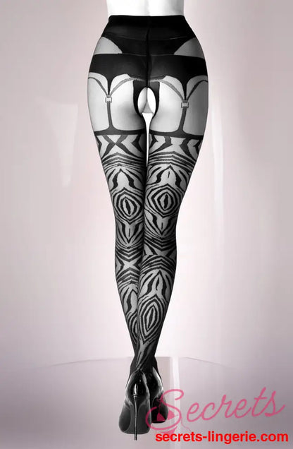 Black Secret BS122 Crotchless Tights