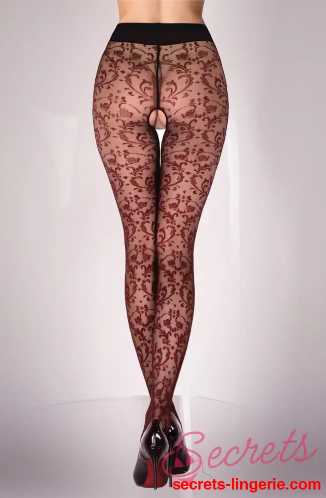 Black Secret BS135 Crotchless Tights