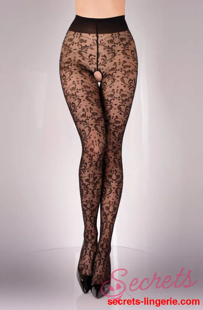 Black Secret BS135 Crotchless Tights