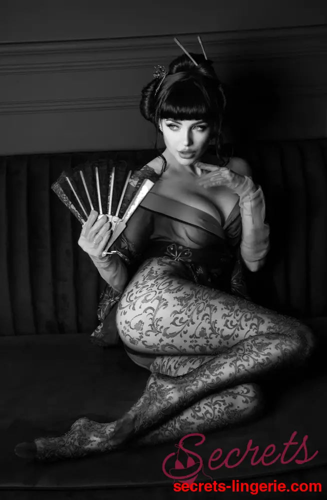 Black Secret BS135 Crotchless Tights