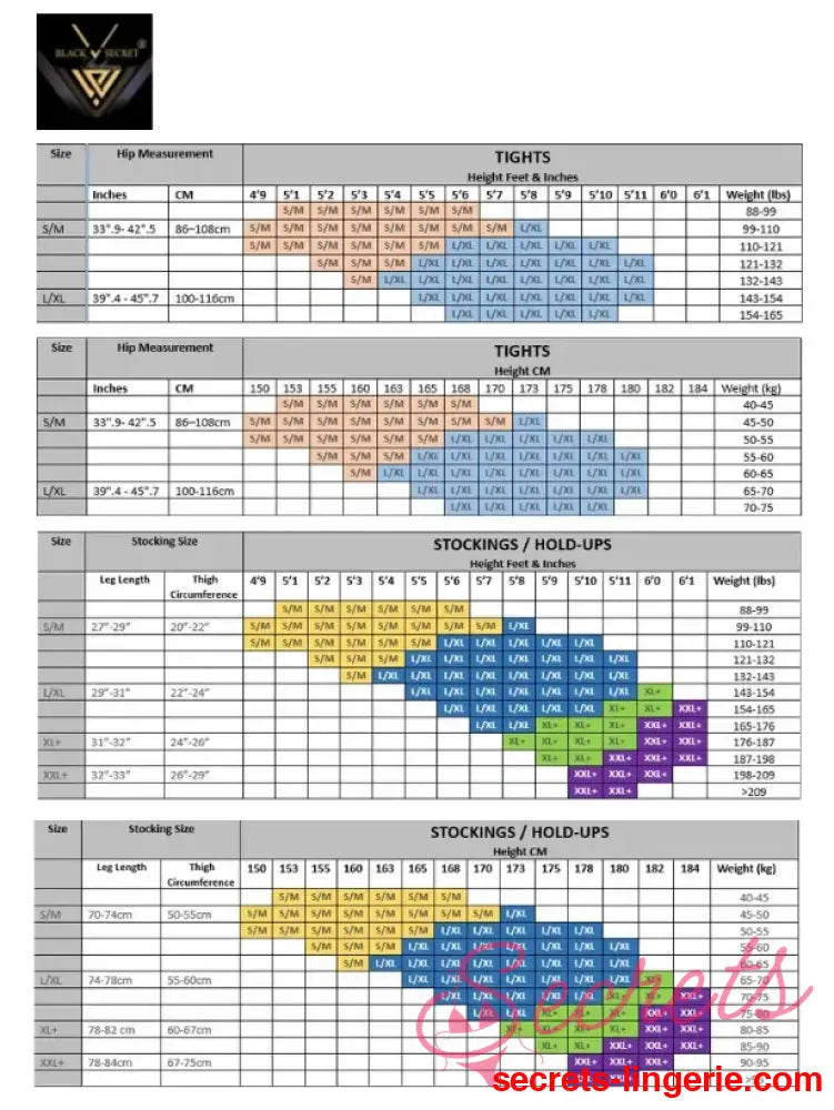 Black Secret BS141 Stockings Black With Lurex