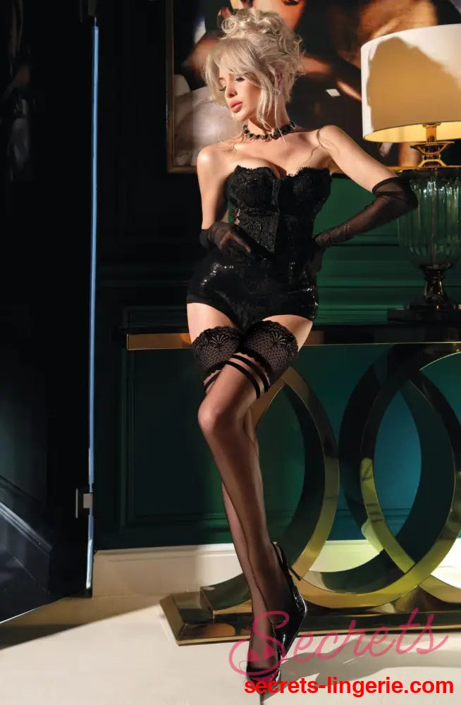 Black Secret BS172 Stockings Black