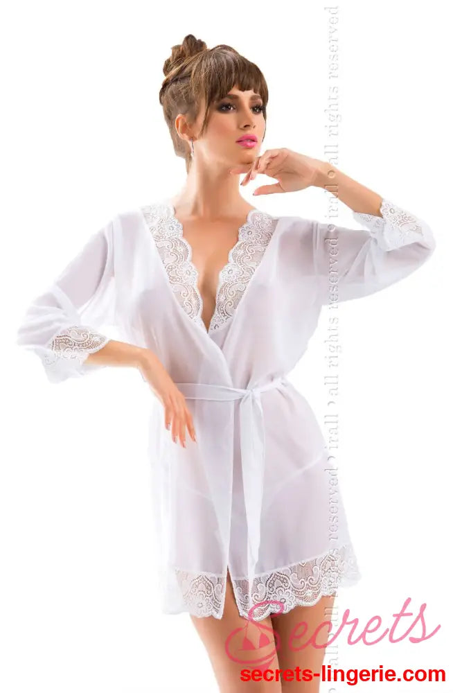 Cassidy Dressing Gown White