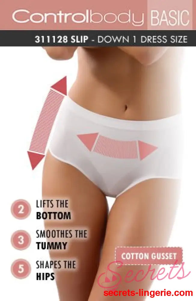 Control Body 311128 Shaping Brief Bianco