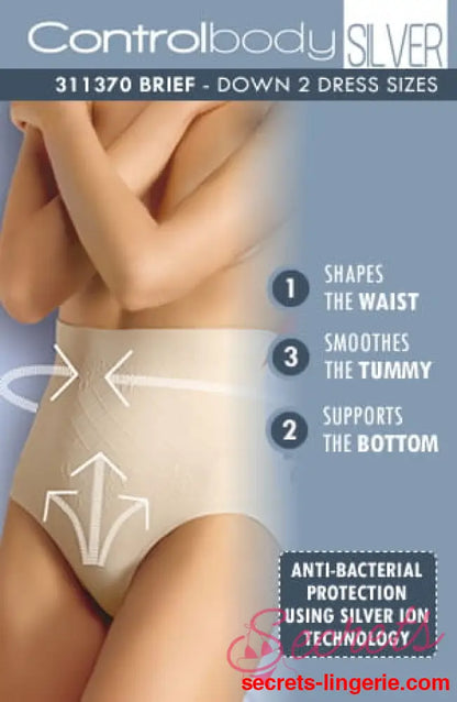 Control Body 311370 High Waist Shaping Brief Skin