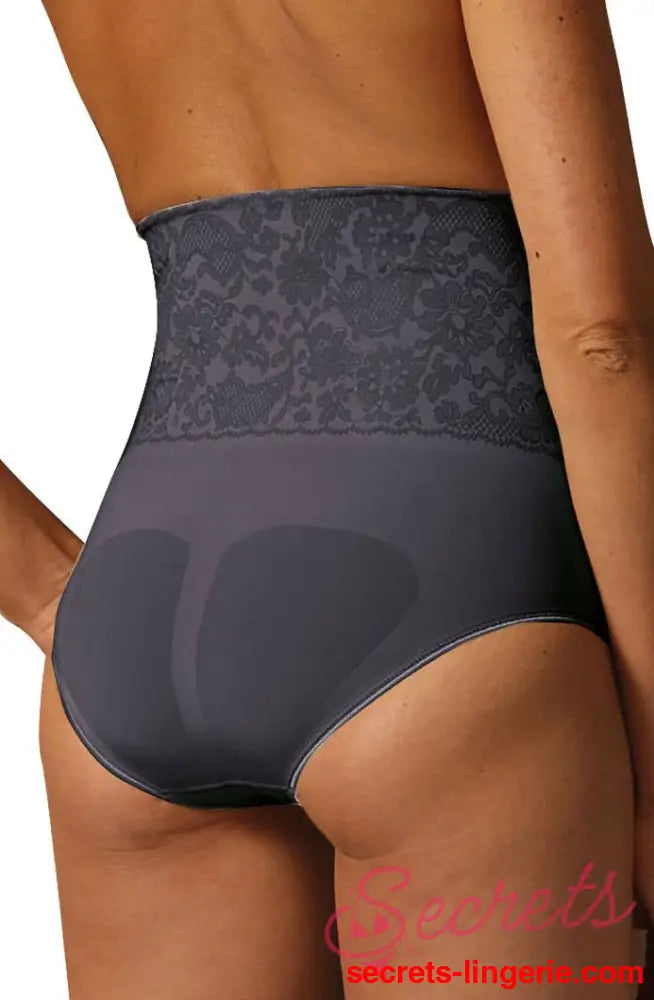 Control Body 311572 Shaping Brief With Screen Print Lace Nero