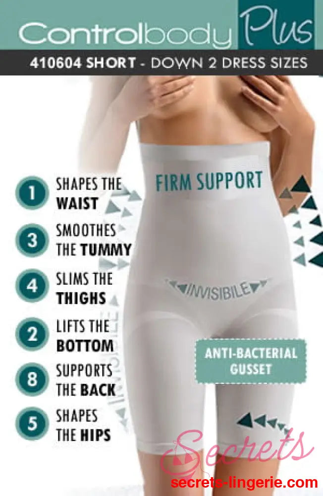 Control Body 410604 High Waist Long Shaping Shorts Skin