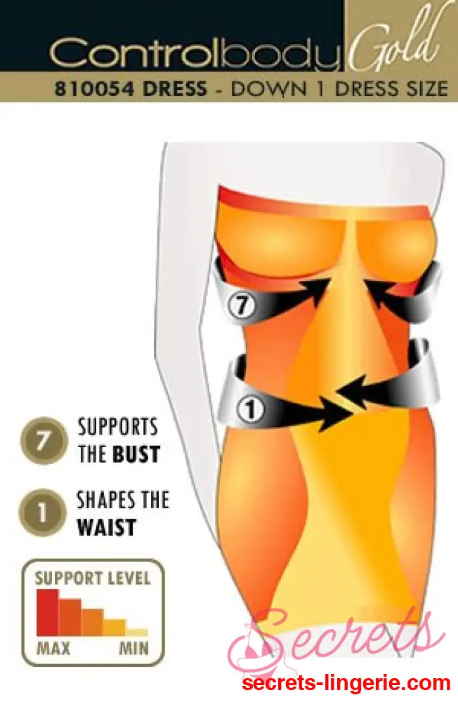 Control Body 810054 Strapless Shaping Dress Nero