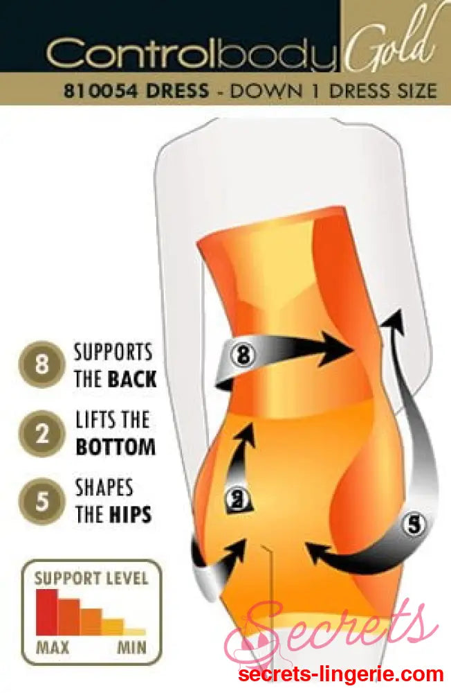 Control Body 810054 Strapless Shaping Dress Nero