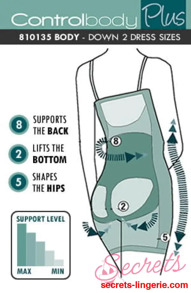 Control Body 810135 Shaping Slip Nero