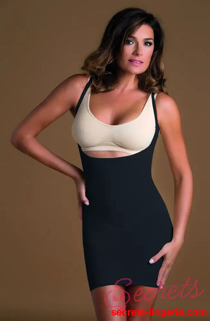 Control Body 810152 Shaping Open Bust Full Slip Nero