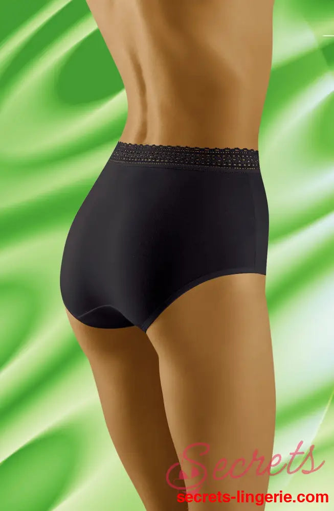 Eco-Go Cotton Briefs with Lace Trim