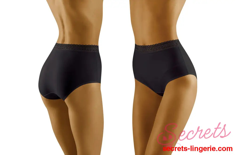 Eco-Go Cotton Briefs with Lace Trim