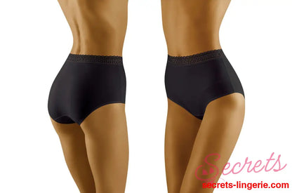 Eco-Go Cotton Briefs with Lace Trim