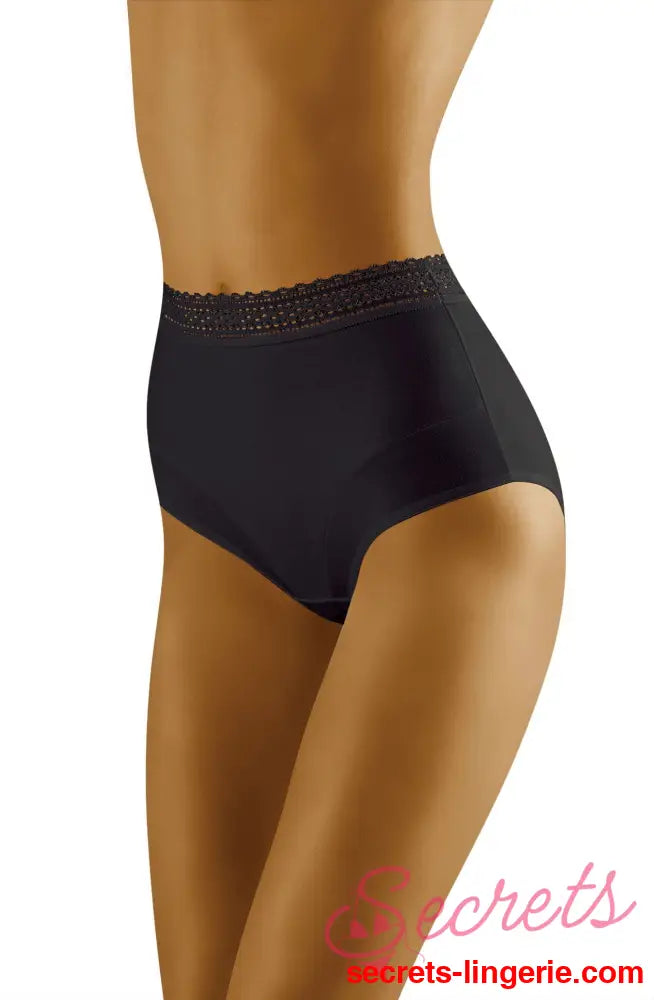 Eco-Go Cotton Briefs with Lace Trim