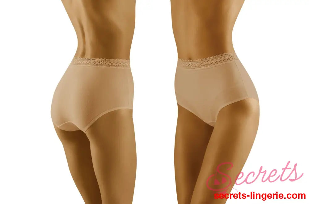 Eco-Go Lace Trim Cotton Briefs