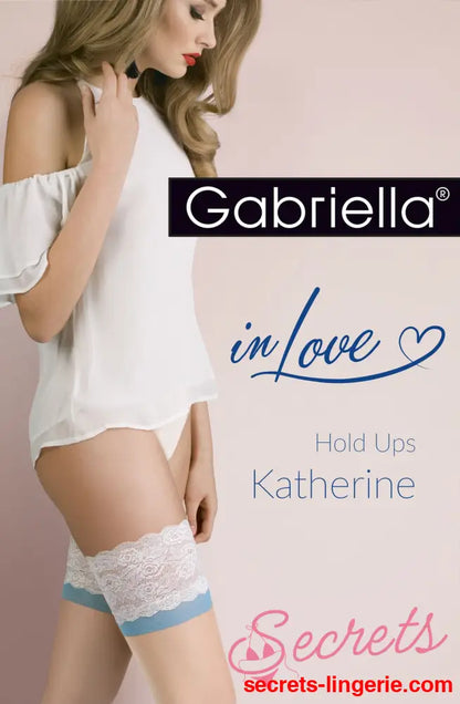 Gabriella 473 Katherine Hold ups Natural/Blue/Champagne