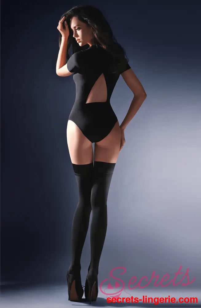 Gabriella Calze Alva Hold Ups Black