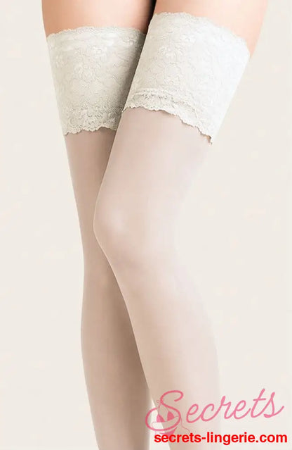 Gabriella Calze Exclusive 201 Hold Ups White