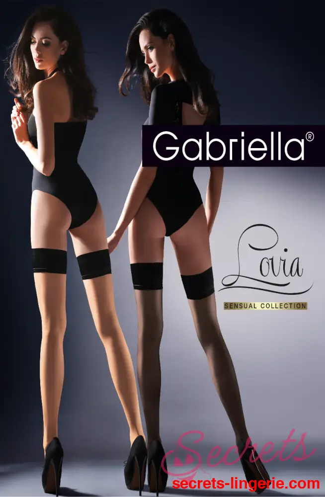 Gabriella Calze Lovia Hold Ups Black