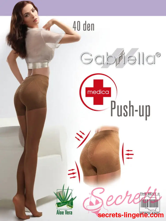 Gabriella Classic 40 Push Up 128 Tights Beige