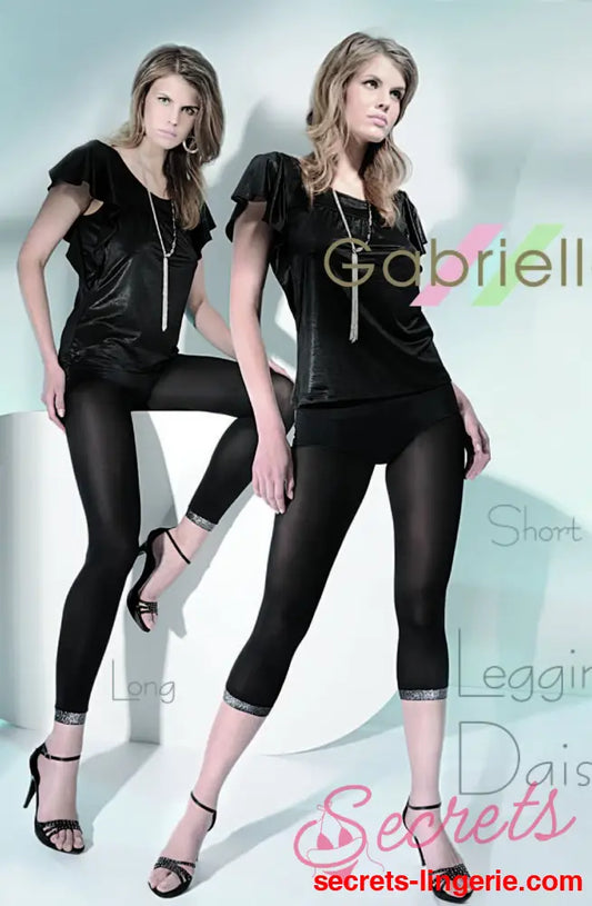 Gabriella Daisy Long Leggings Black
